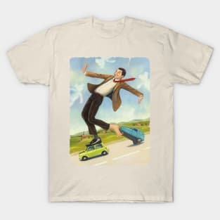 Mr Bean Flaying T-Shirt